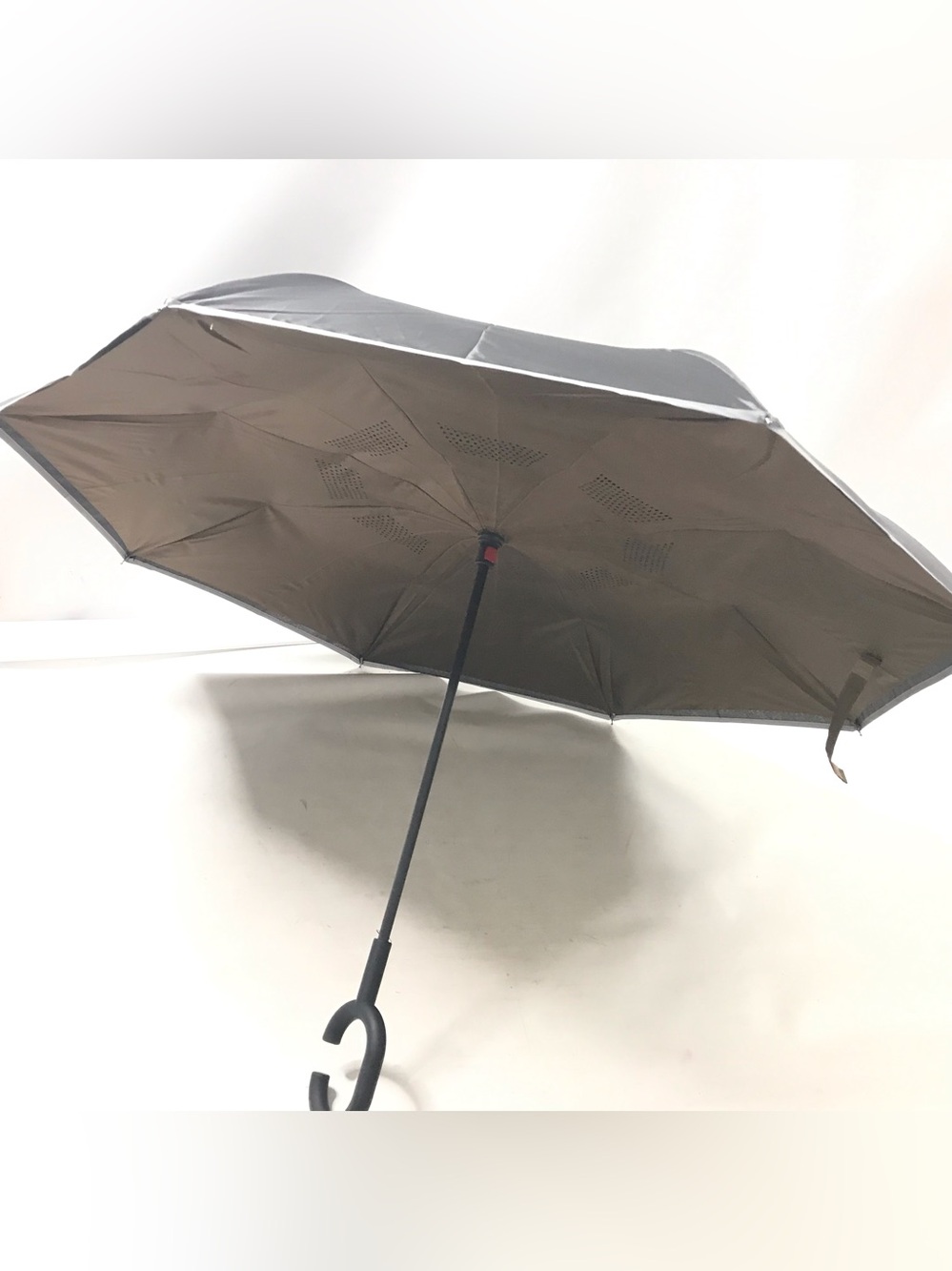 Mark Feinstein Revers-A-Brella Inverted 2 Layer No Drip Umbrella Reflective